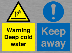 Warning Deep cold water Keep away